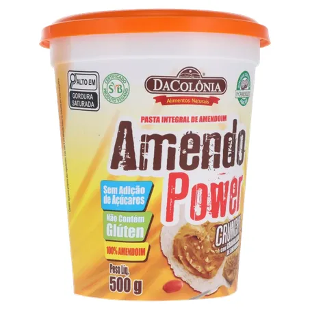 Pasta de Amendoim Amendopower Crunchy Dacolônia 500G 360-34
