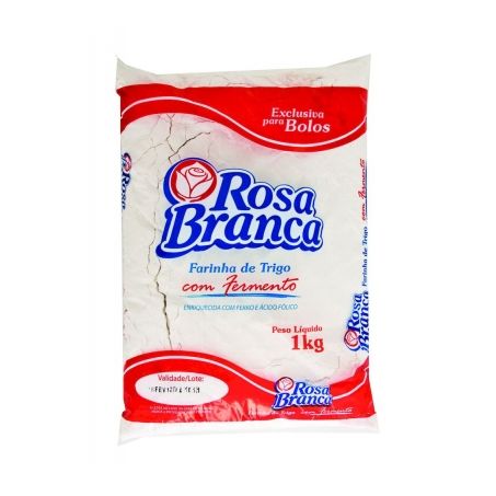 FARINHA DE TRIGO ROSA BRANCA 1KG C/FERMENTO 