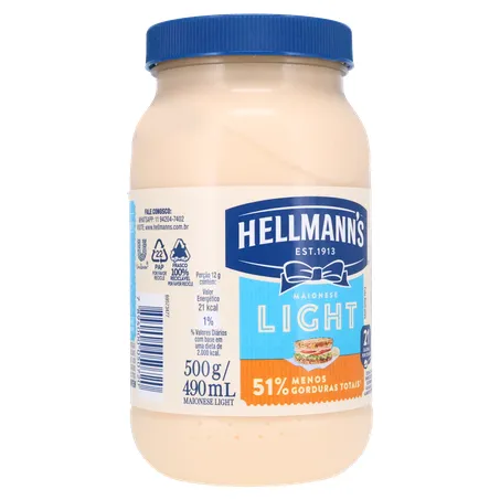 MAIONESE HELLMANN'S LIGHT POTE 500G 360-33