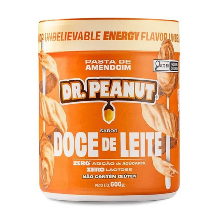 PASTA DE AMENDOIM DR PEANUT 600G DOCE DE LEITE