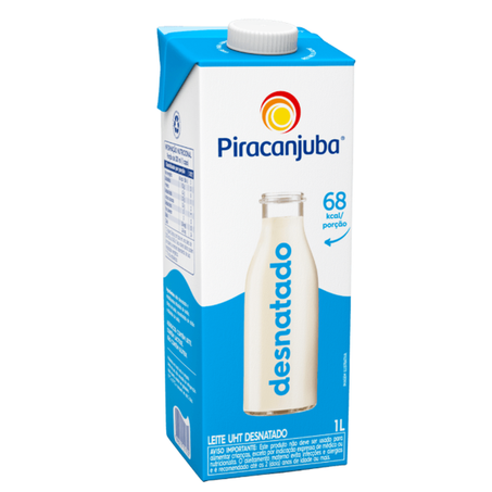 Leite Piracanjuba Desnatado 1L