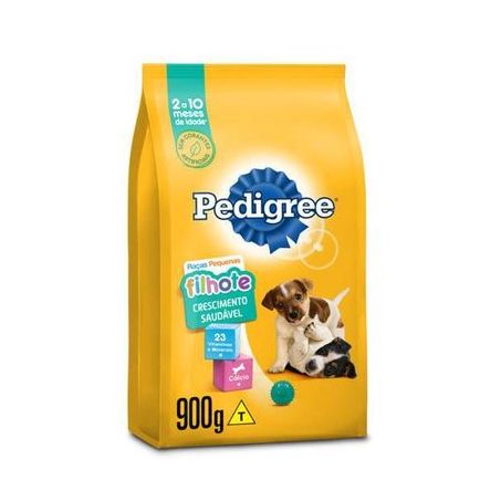 Ração cães pedigree 900g raças pequenas e minis