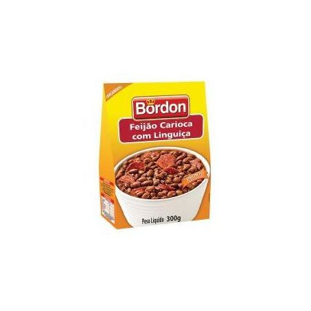FEIJAO CARIOCA BORDON COZIDO C/LINGUICA 300G