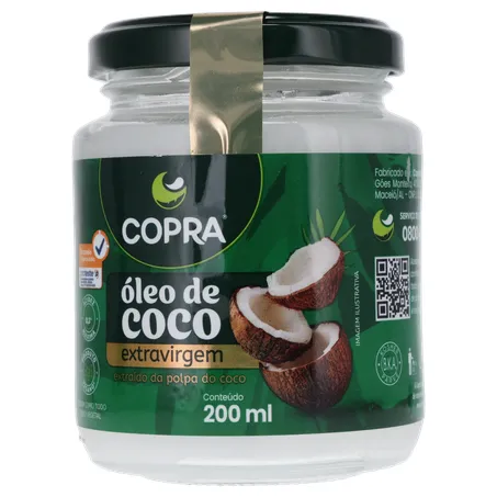 Óleo de Coco Copra Extra Virgem 200ml | Koch Supermercado