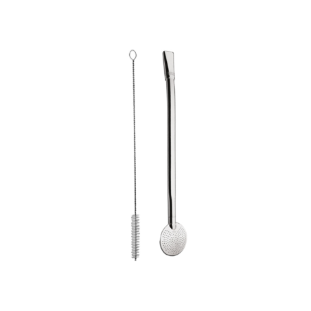 BOMBA DE CHIMARAO INOX TRADICIONAL + ESCOVINHA