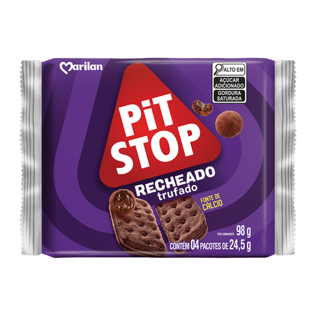Bisc Rech. Marilan Pit Stop 98g Rech Trufado