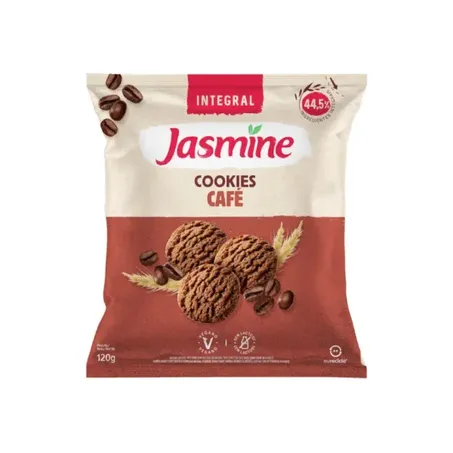 COOKIE INTEGRAL COM CAFÉ 120G - JASMINE