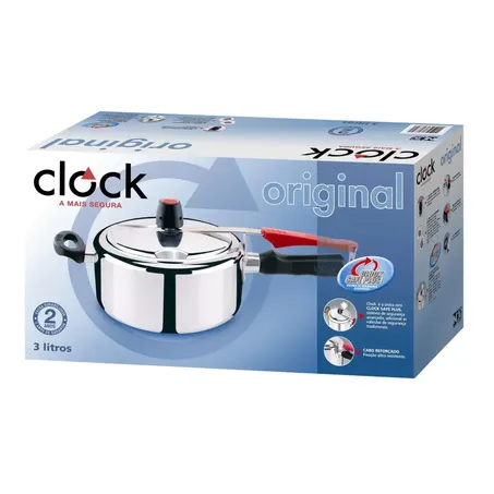 	 PANELA PRESSAO CLOCK 3L