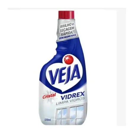 Limpa vidros veja vidrex cristal refil 500ml