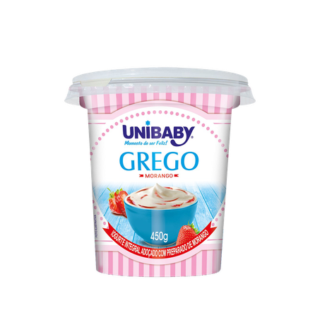 Iogurte Unibaby 90g Grego Geleia Morango