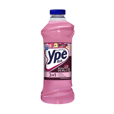 DESINFETANTE YPÊ BAK FLORAL 1L