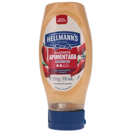 Maionese Apimentada Hellmann's NBA Chicago Bulls Frasco 335gr 360-1