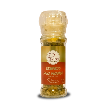 Temp Q-Vita 65g Moedor Frango C/Sal Rosa