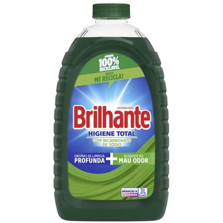 Lava roupas brilhante 3l higiene total