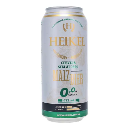 Cerv heikel malzbier s/alcool latao 473ml 360-35