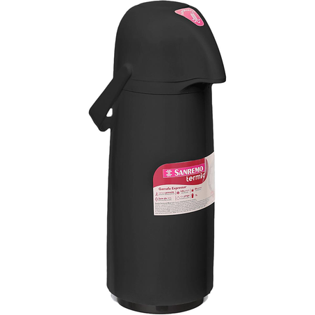 Garrafa Térmica Sanremo 1 Litro - Expressar - Preta - Ref. SR1015/1