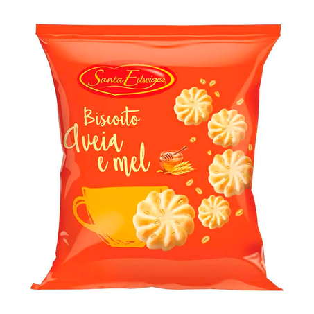 Biscoito Santa Edwiges Pacote Aveia e Mel 100G