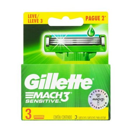 Carga mach 3 gillette sensitive lv3pg2