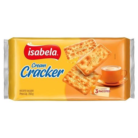 Biscoito salgado cream cracker isabela 350g