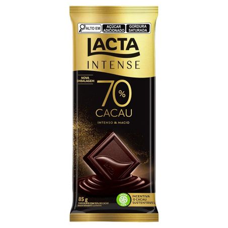 Chocolate lacta intense original 70% cacau 85g
