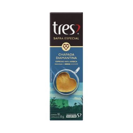 Cápsula Café 3 Corações Safra Expresso Chapada Diamantina 10 Unidades
