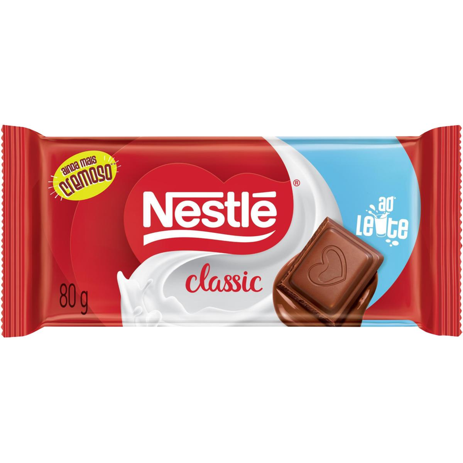 Chocolate Nestlé 80g - Classic - Ao Leite