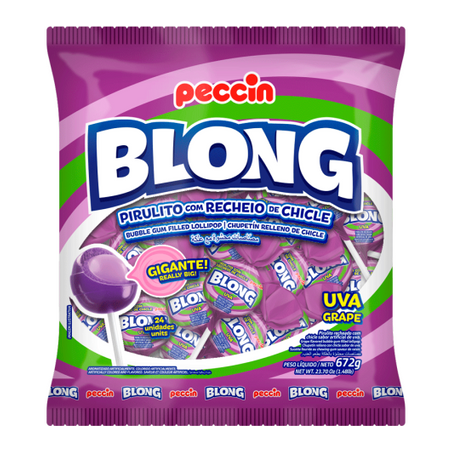 Peccin-pirulito blong 672g gigante uva