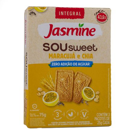 BISCOITO SOU SWEET MARACUJÁ E CHIA ZERO 75G