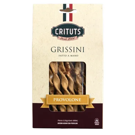 Grissini Sabor Provolone 100g  - Crituts