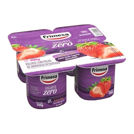Iog frimesa 400g morango zero bdj