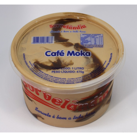 Sorvete café moka sorvelandia pt 1l