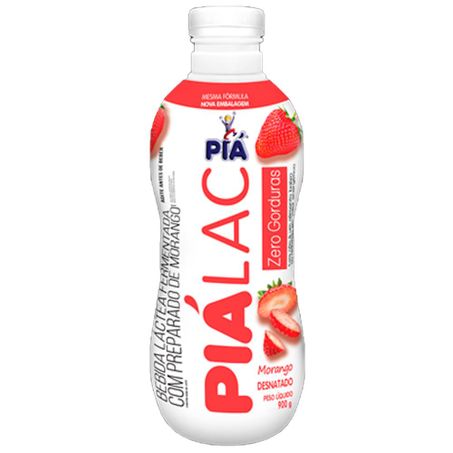 IOGURTE PIALAC MORANGO 0 GORDURA 900G
