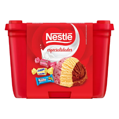 Sorvete napolitano nestlé especialidades