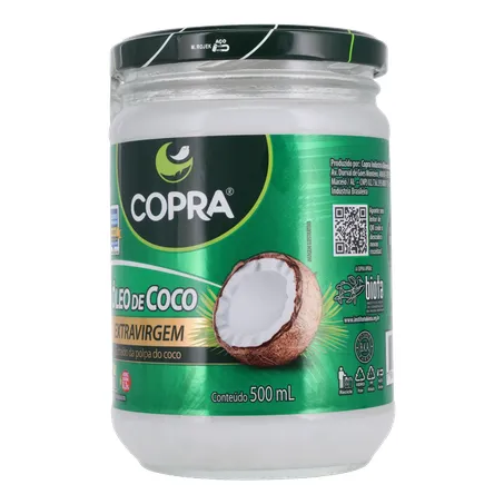 cocoページ Óleo de Coco Copra Extra Virgem 500ml | Super Koch