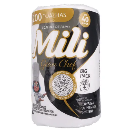 Papel Toalha Gran Chef Mili 200 Folhas 360-1