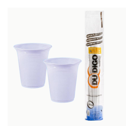 COPO DESC. DUDIGO  50ML C/100 TRANSPARENTE
