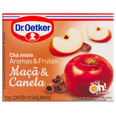 CHÁ DR OETKER A&F MAÇÃ E CANELA 10G