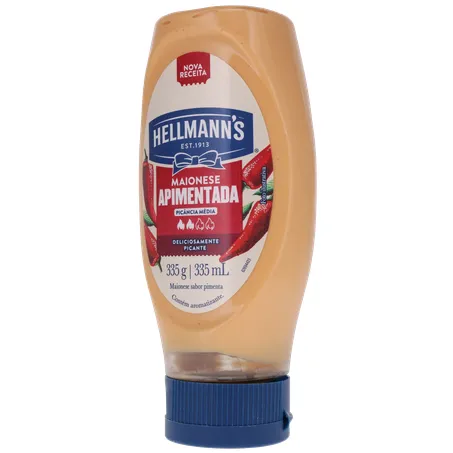 Maionese Apimentada Hellmann's NBA Chicago Bulls Frasco 335gr 360-3