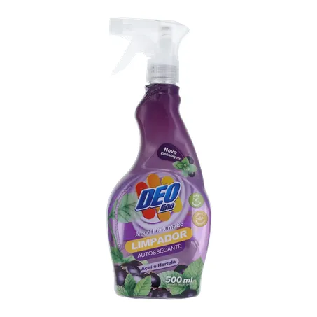 LIMPADOR PERFUMADO DEOLINE AUTOSSECANTE ACAI E HORTELA 500ML