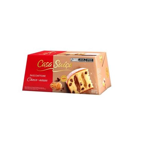 PASCOATTONE CASA SUICA 450G CHOCO NOZES