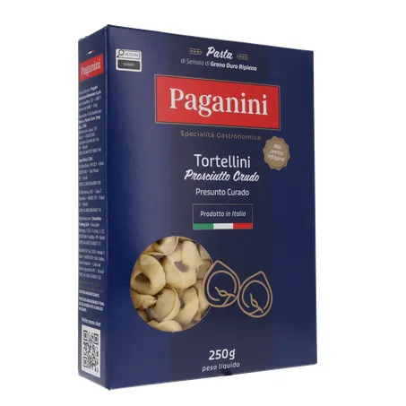 Massa Tortellini Paganini Presunto Curado Caixa 250gr 360-33