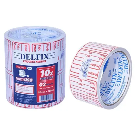 ETIQUETA DE VALIDADE R09 50 X 30MM C/316UN DELFIX 92