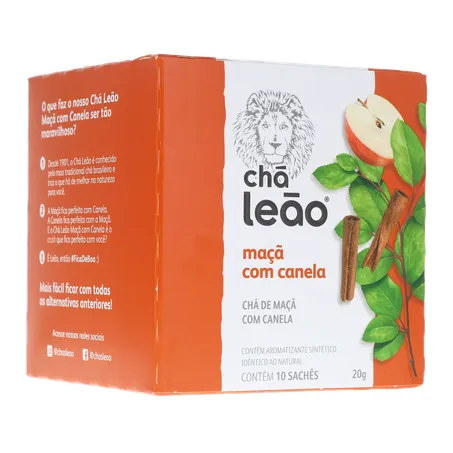 Chá Leão Maça e Canela C/10 Sachês 360-33