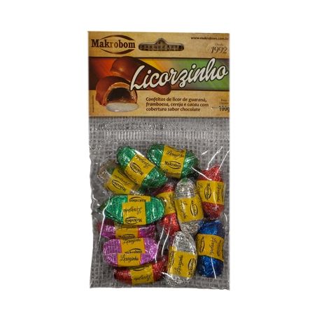 CHOCOLATE BOMBOM LICORZINHO MAKROBOM 100G