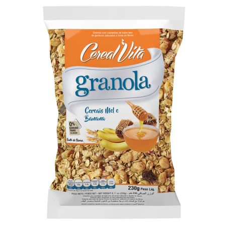 Granola cereal vita 230g mel e banana