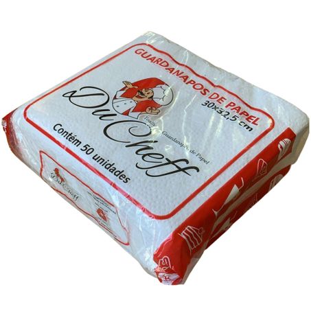 Guardanapo branco du cheff (30x32,5) 50un