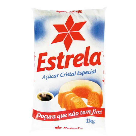 Açúcar estrela 2kg cristal