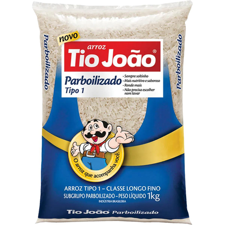 Arroz Tio João 1kg - Parboilizado