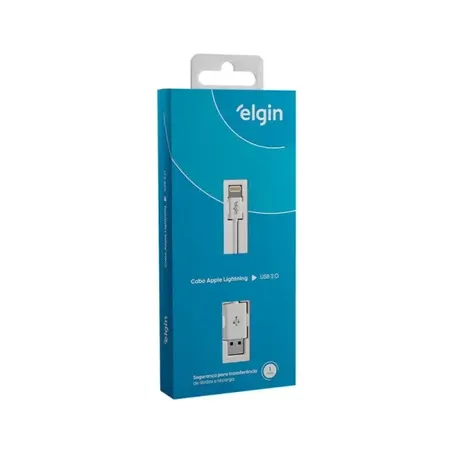 Cabo elgin apple lightning e usb 2.0 1m
