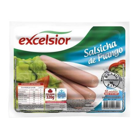 Salsicha de Frango Excelsior 320G